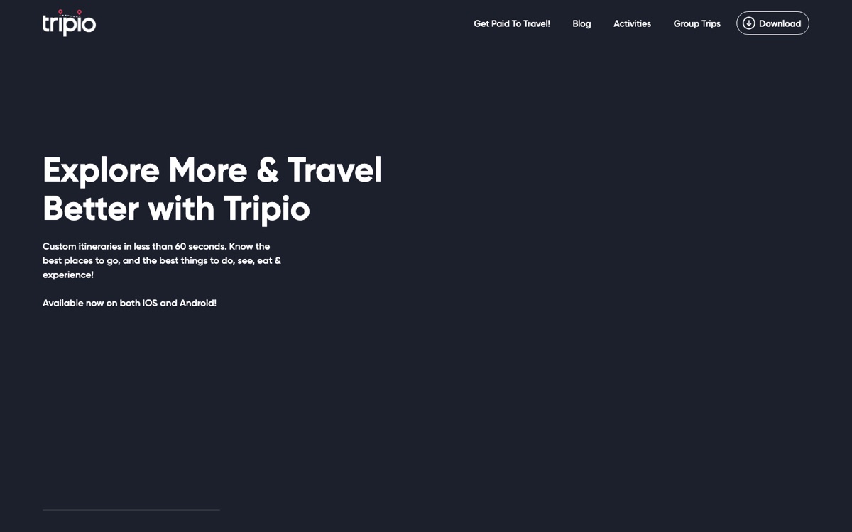 Tripio Travel App